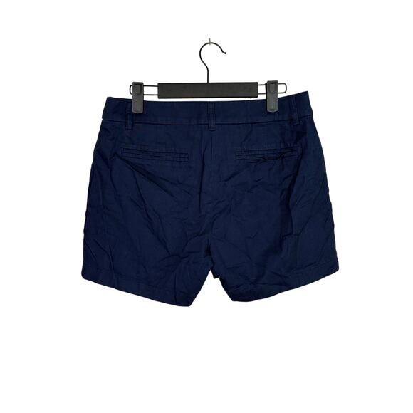 J. Crew Cotton Classic Chino Utility Flat Front Pocket Casual Shorts 4 Navy Blue - Picture 15 of 15